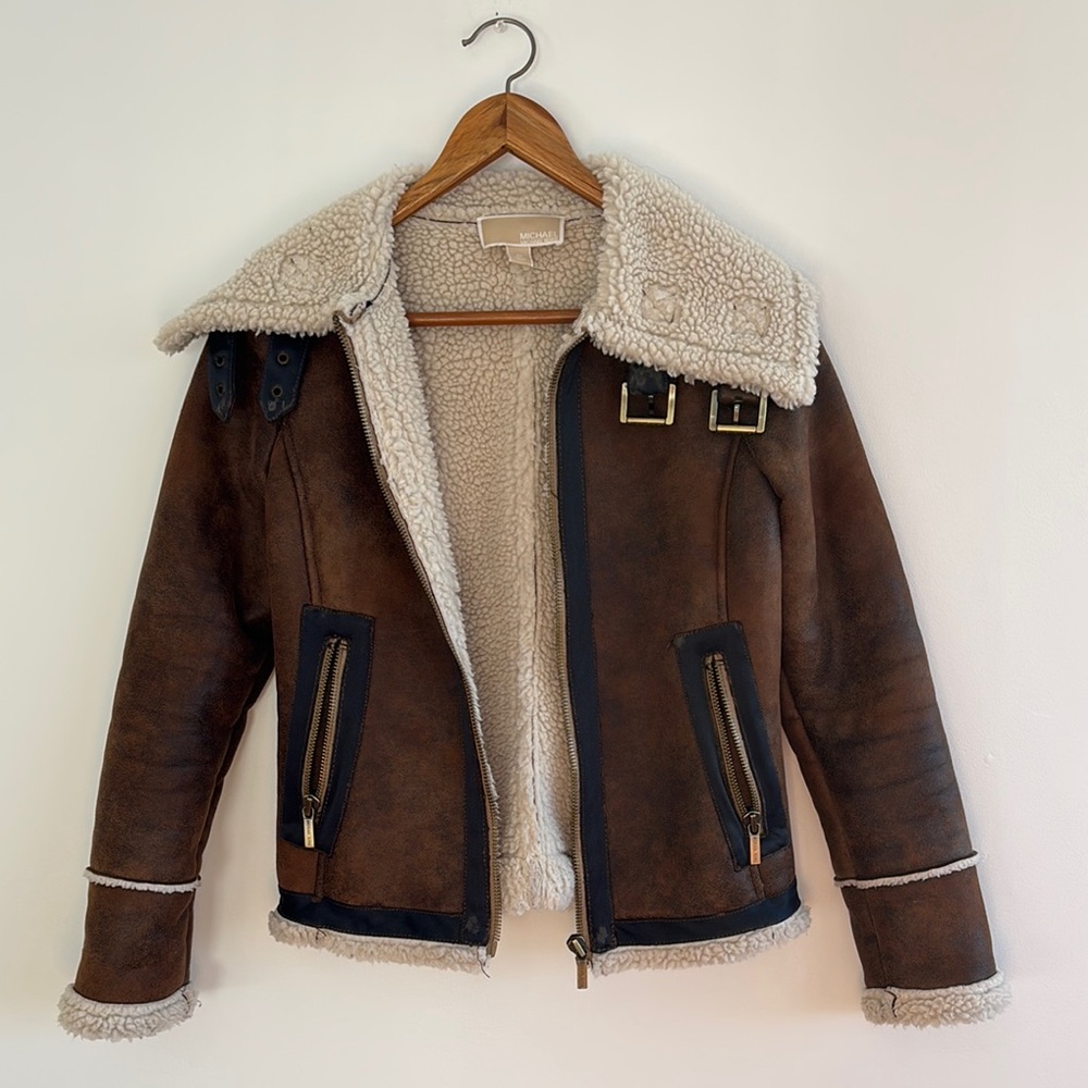Brown Shearling Jacket - image 1
